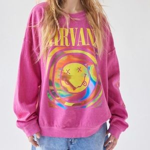 Nirvana Smile Overdyed Sweatshirt
